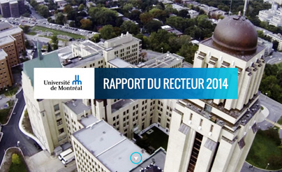 Rapport du recteur 2014 - UdeM