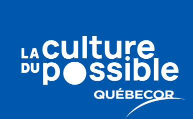 Logo de Québecor, la culture du possible.
