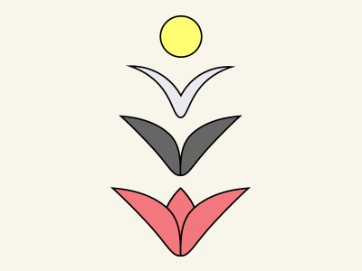 Illustration symbolique représentant une fleur qui s’ouvre