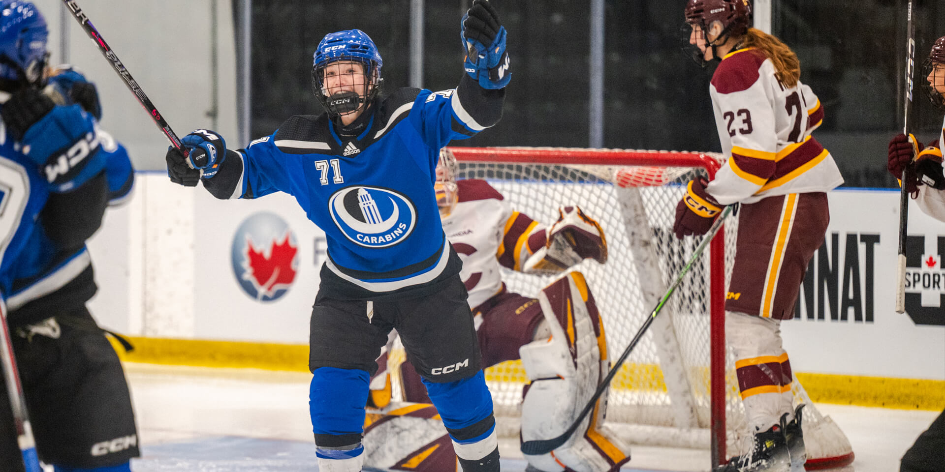 Les Carabins remportent le Championnat U SPORTS en hockey féminin